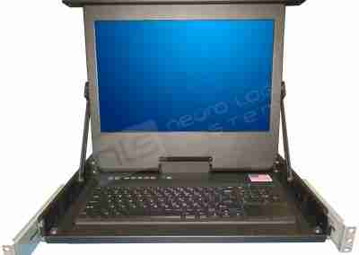 CSC-17W-DVI ultra-rugged military KVM LCD display